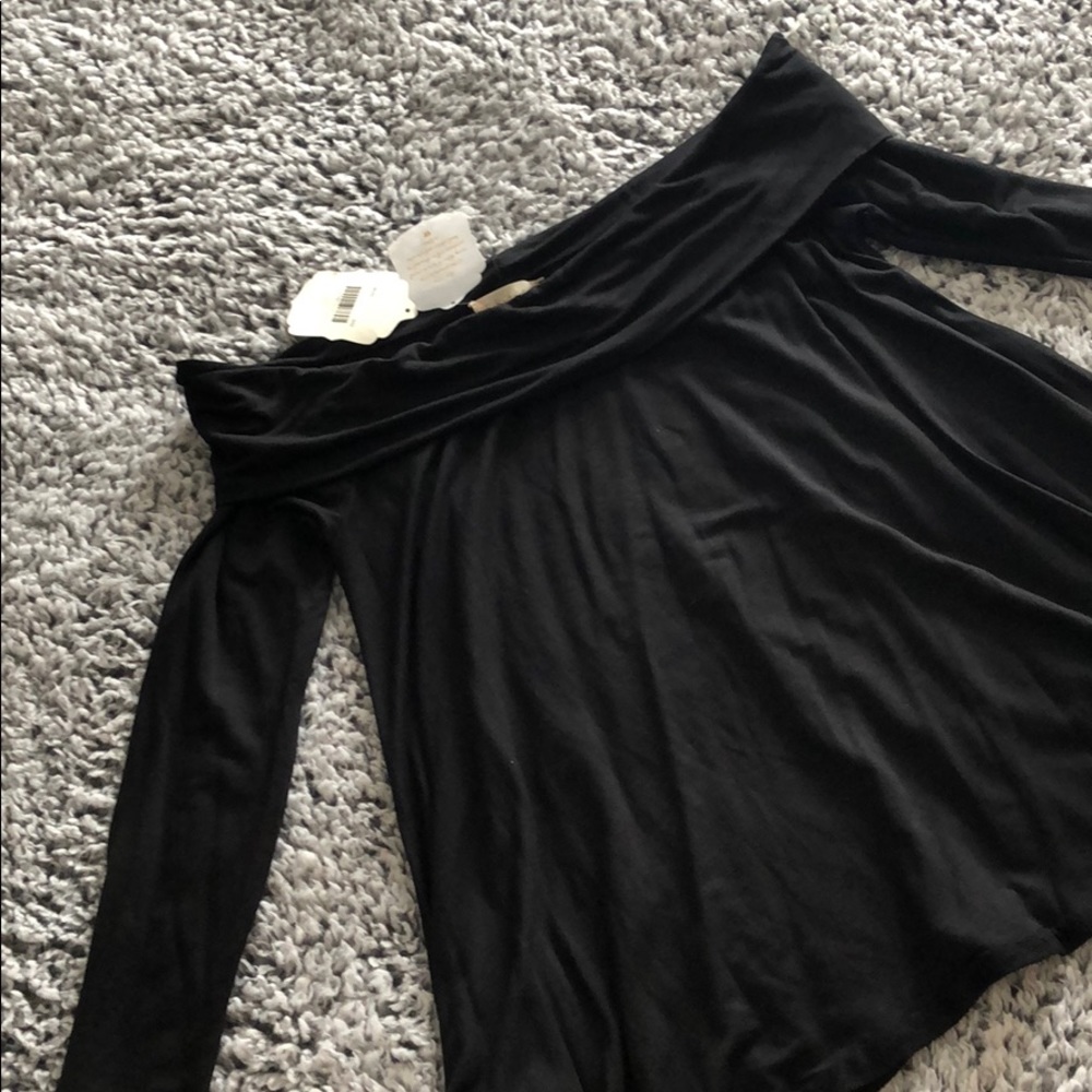 Off The Shoulder Black Top